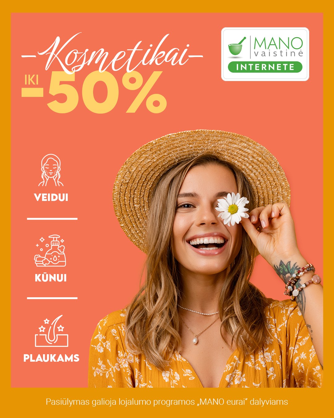MANO vaistinė Facebook ad