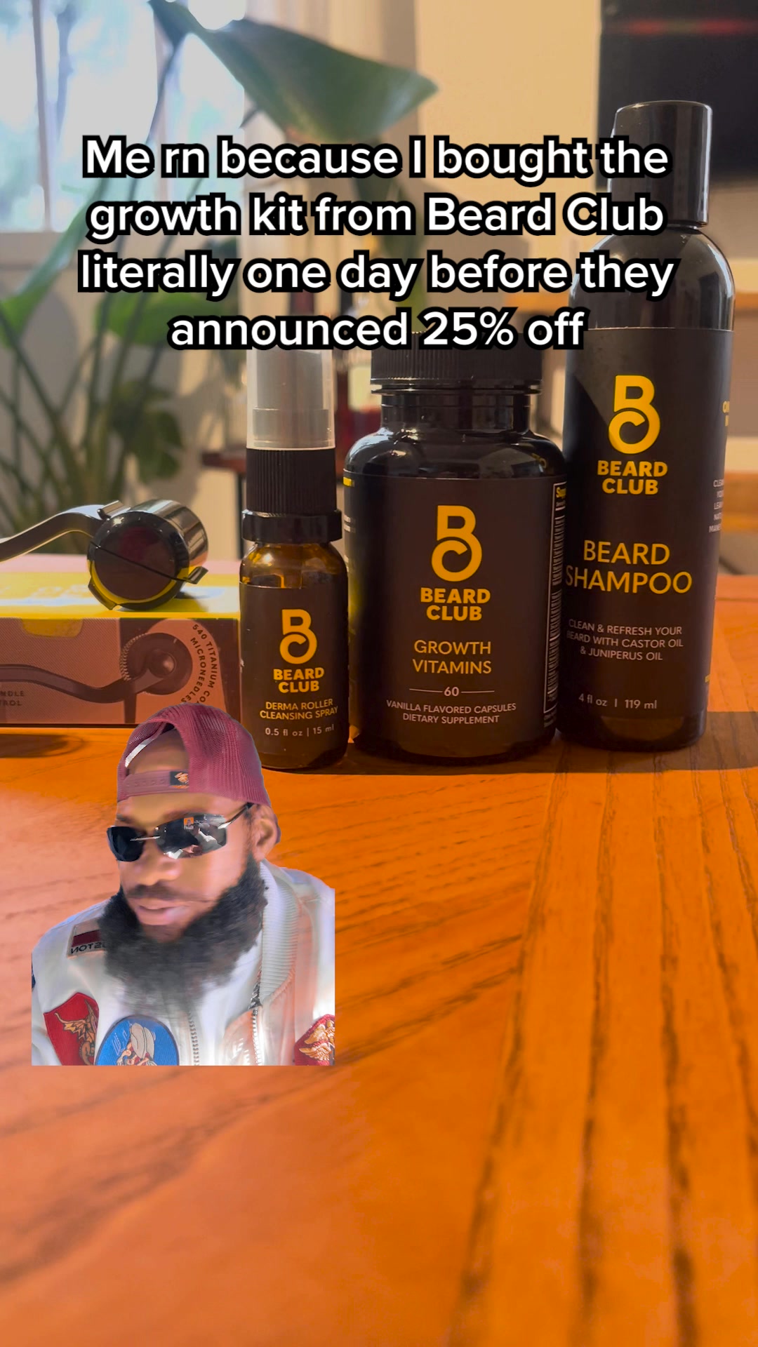 Beard Club Facebook ad: Grow a Thicker Beard