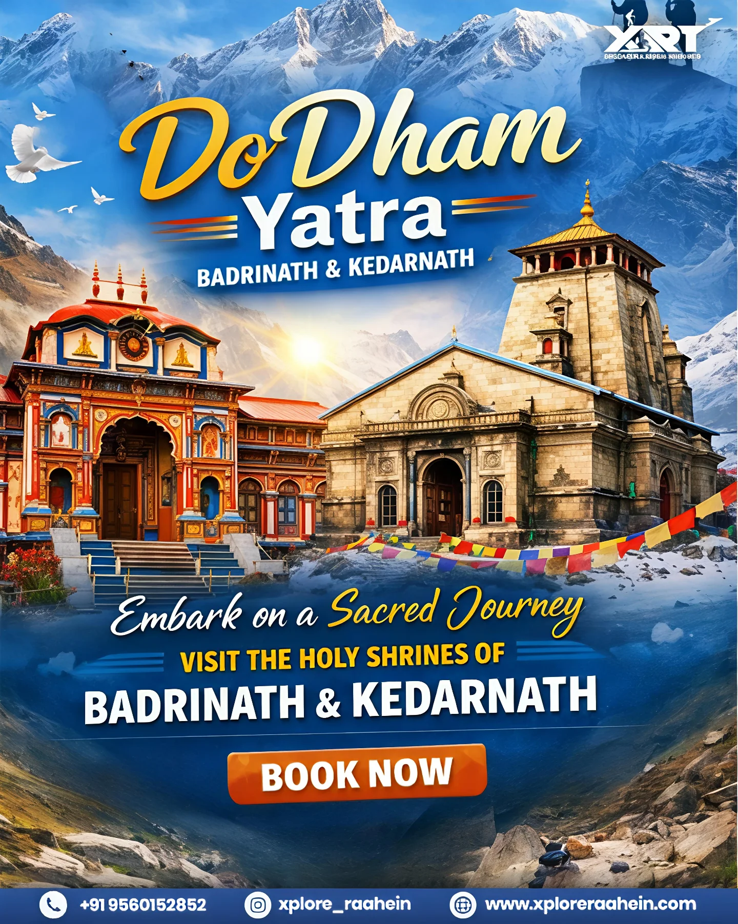 Xplore Raahein Tour's & Trip's Facebook ad: Answer the divine call of the Himalayas with…