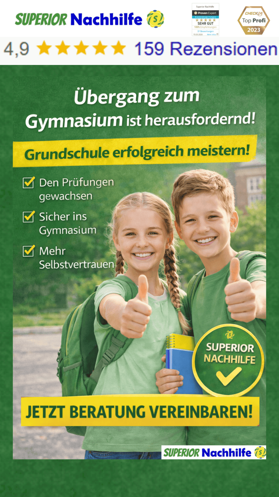 Superior Nachhilfe Facebook ad