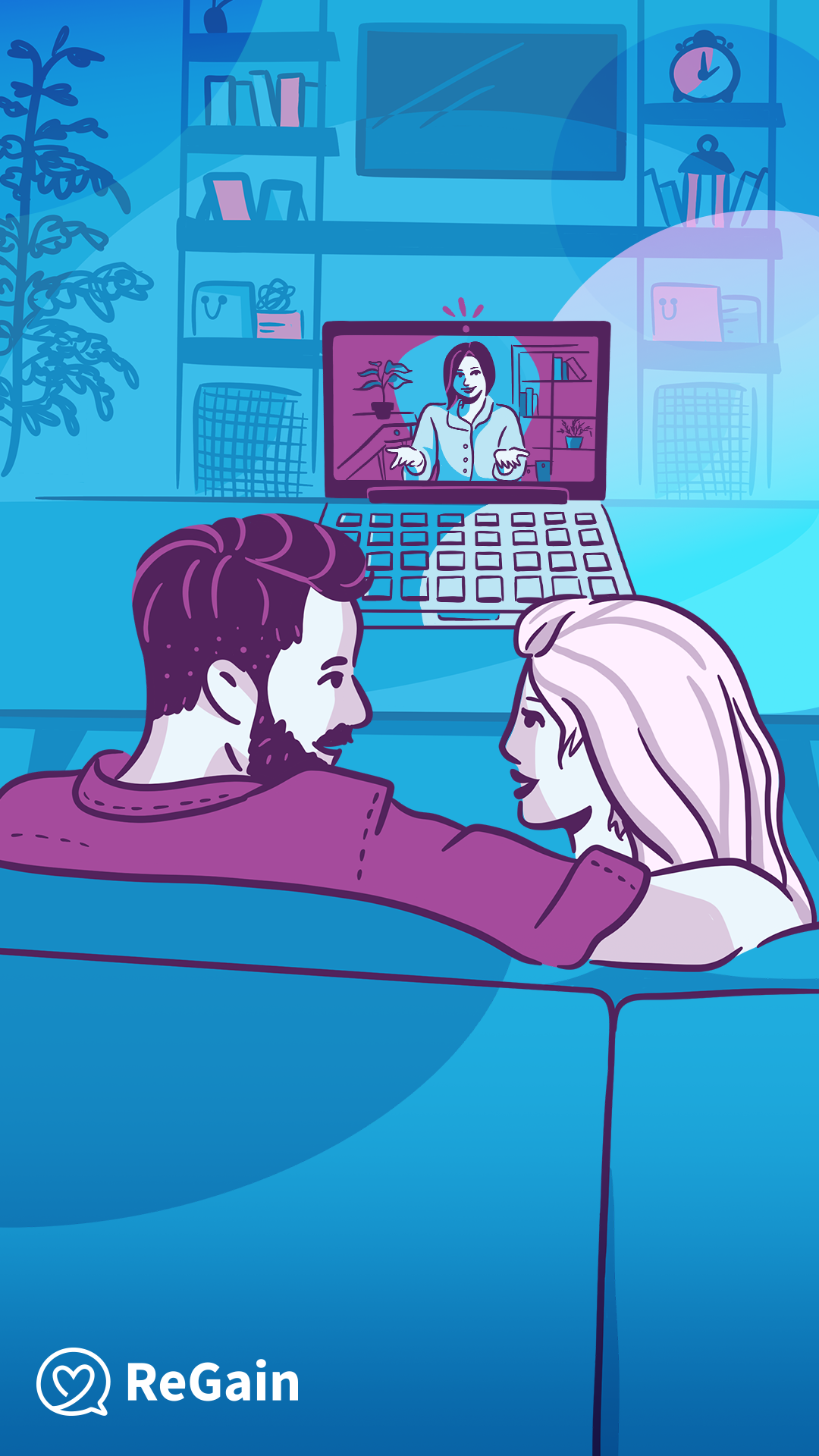 Regain: Relationship Counseling Facebook ad from Apr 15, 2026