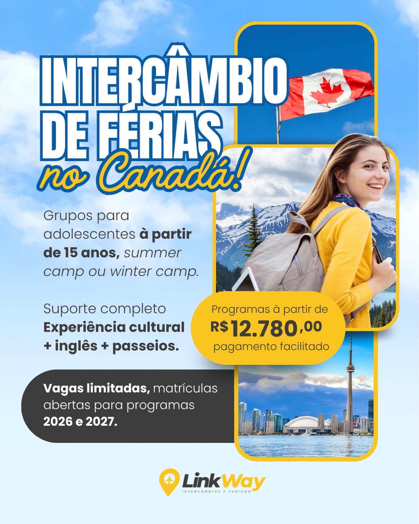 LinkWay Intercâmbios e Turismo Facebook ad
