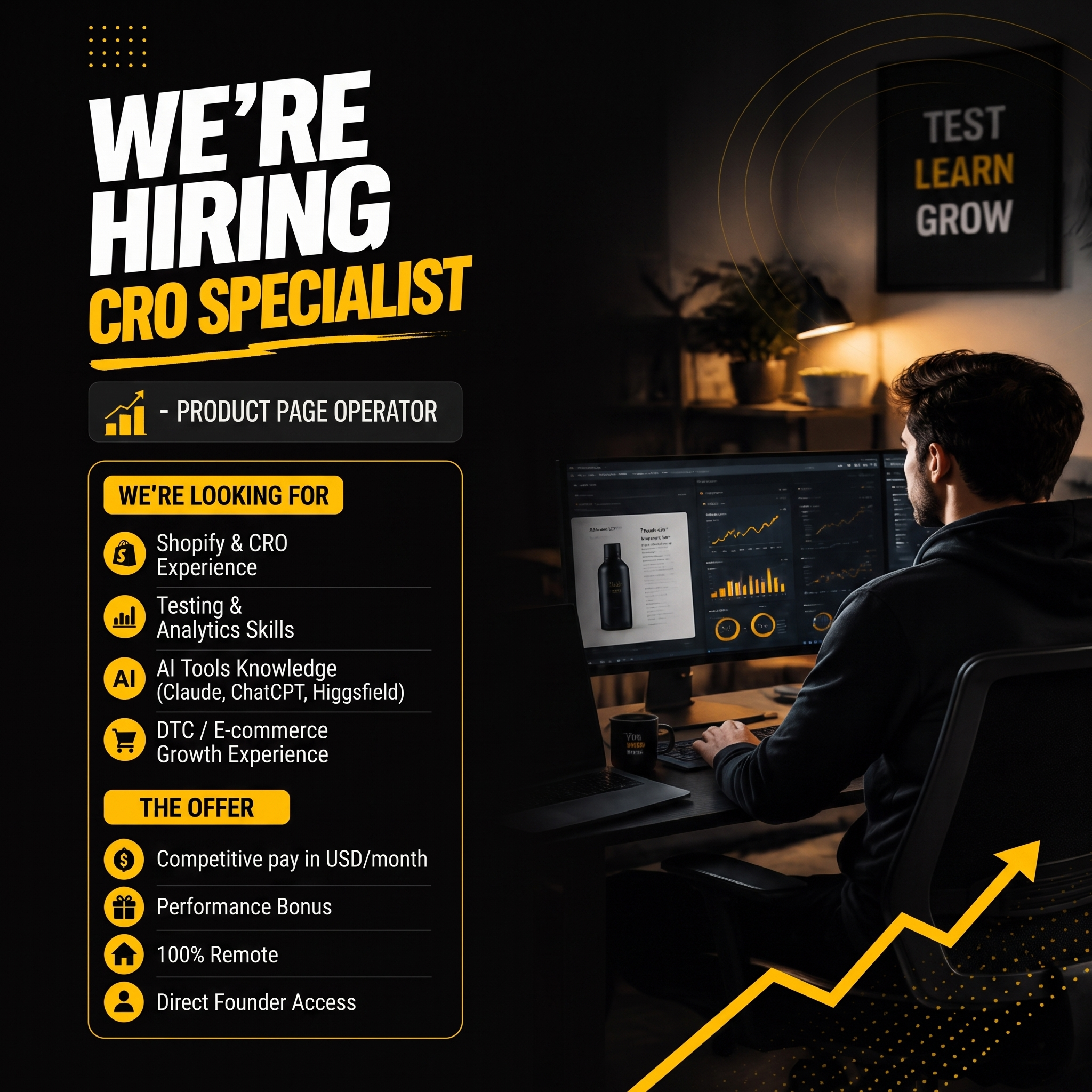 UltraScale Careers Facebook ad: We're looking for CRO Specialist!