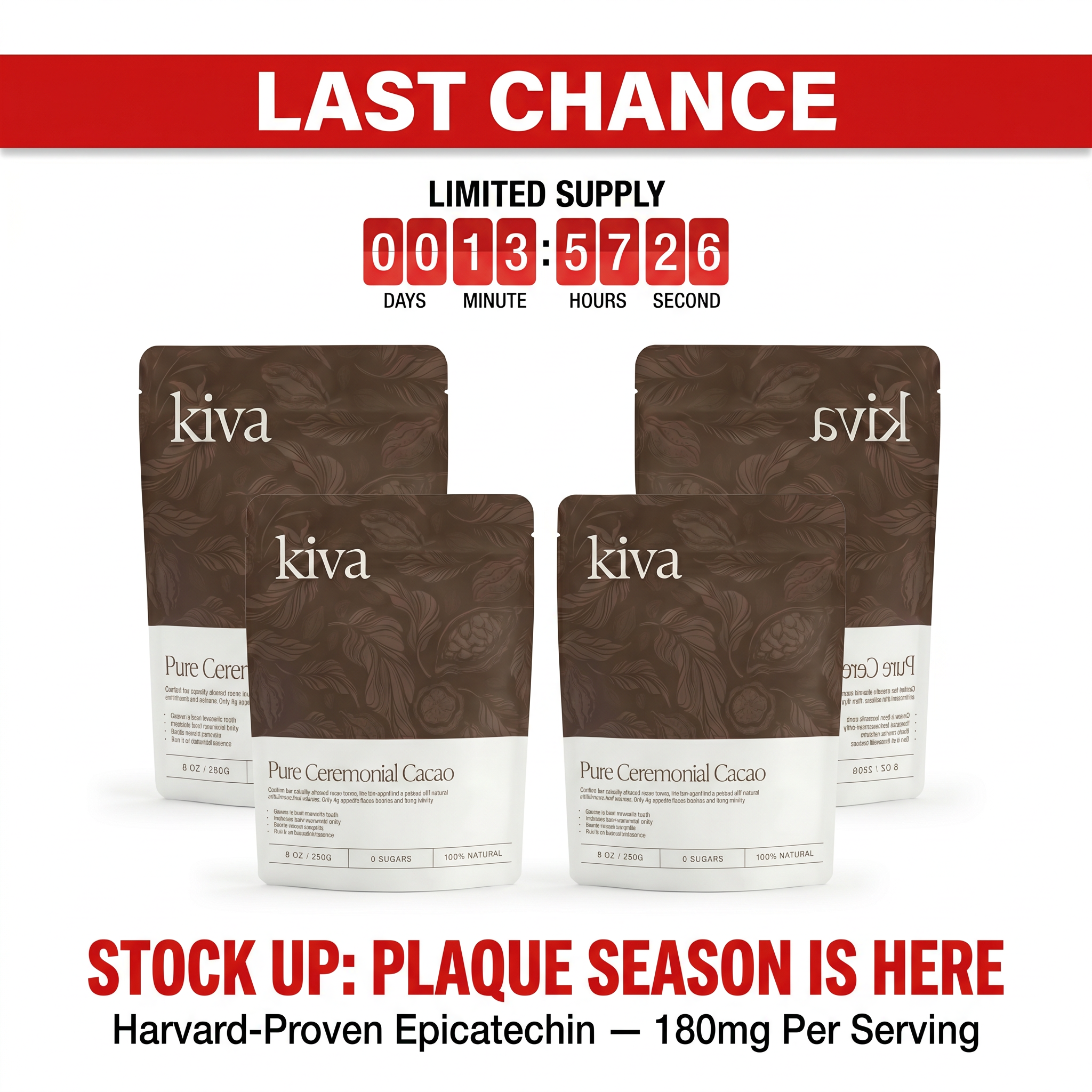 Kiva Cacao Superfood Facebook ad
