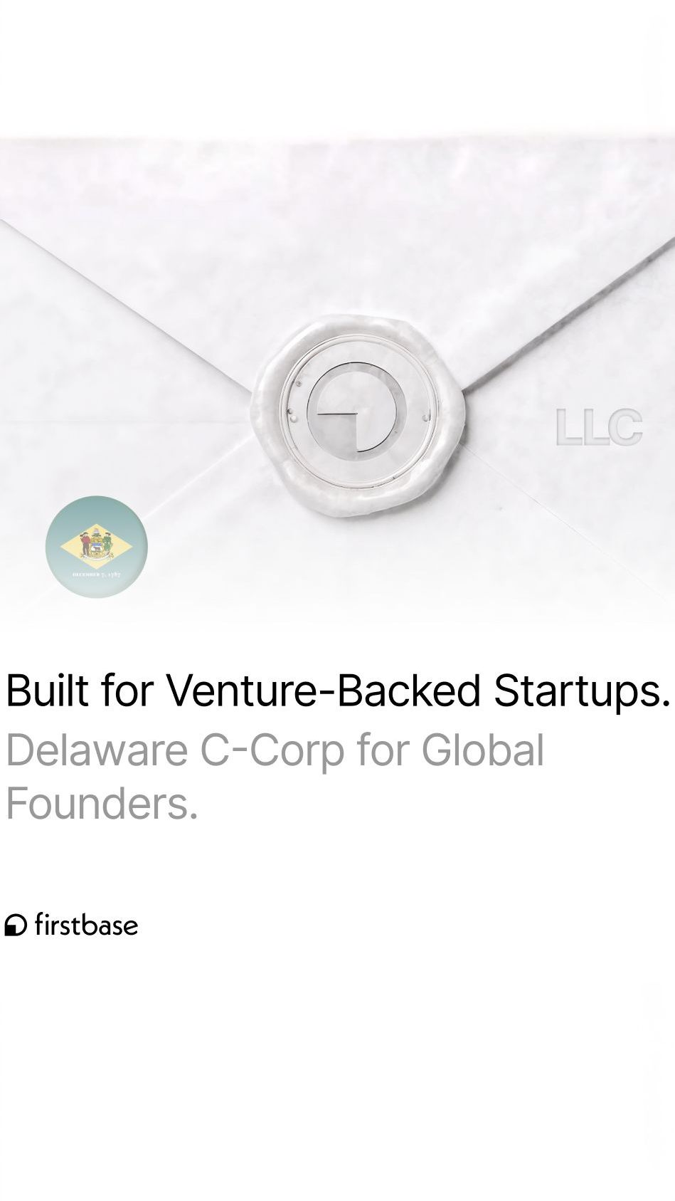 Firstbase Facebook ad: Your startup checklist, auto-checked.