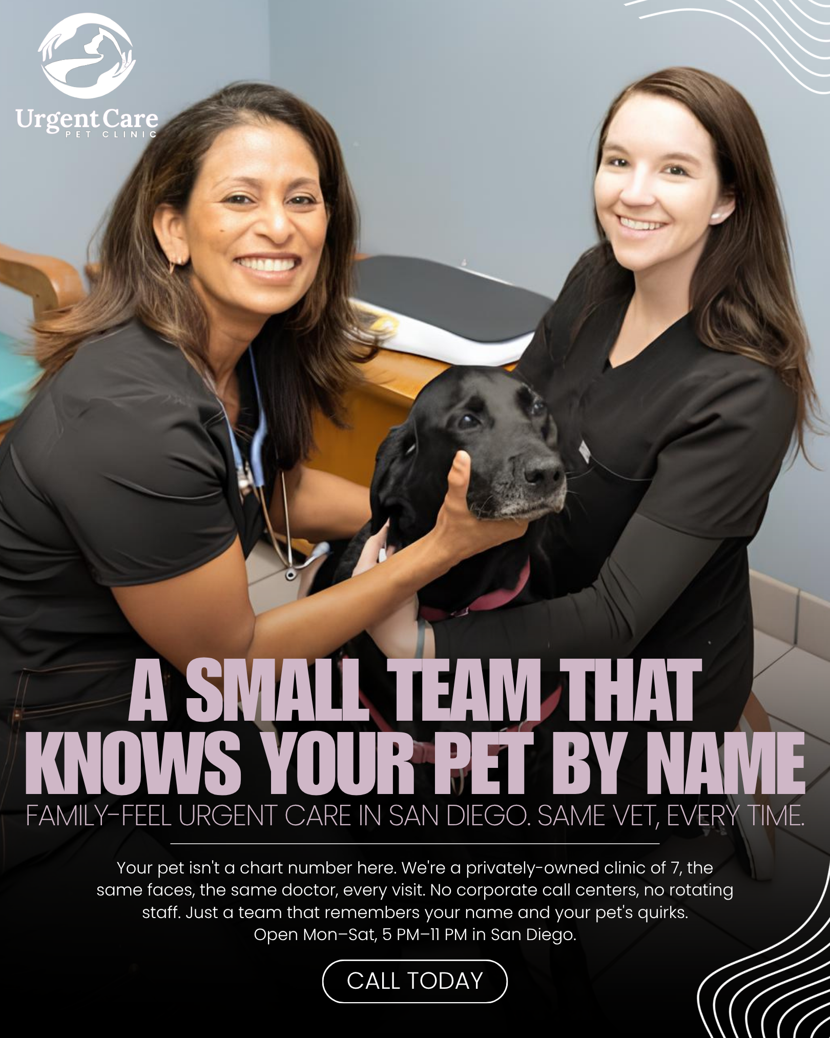Urgent Care Pet Clinic Facebook ad