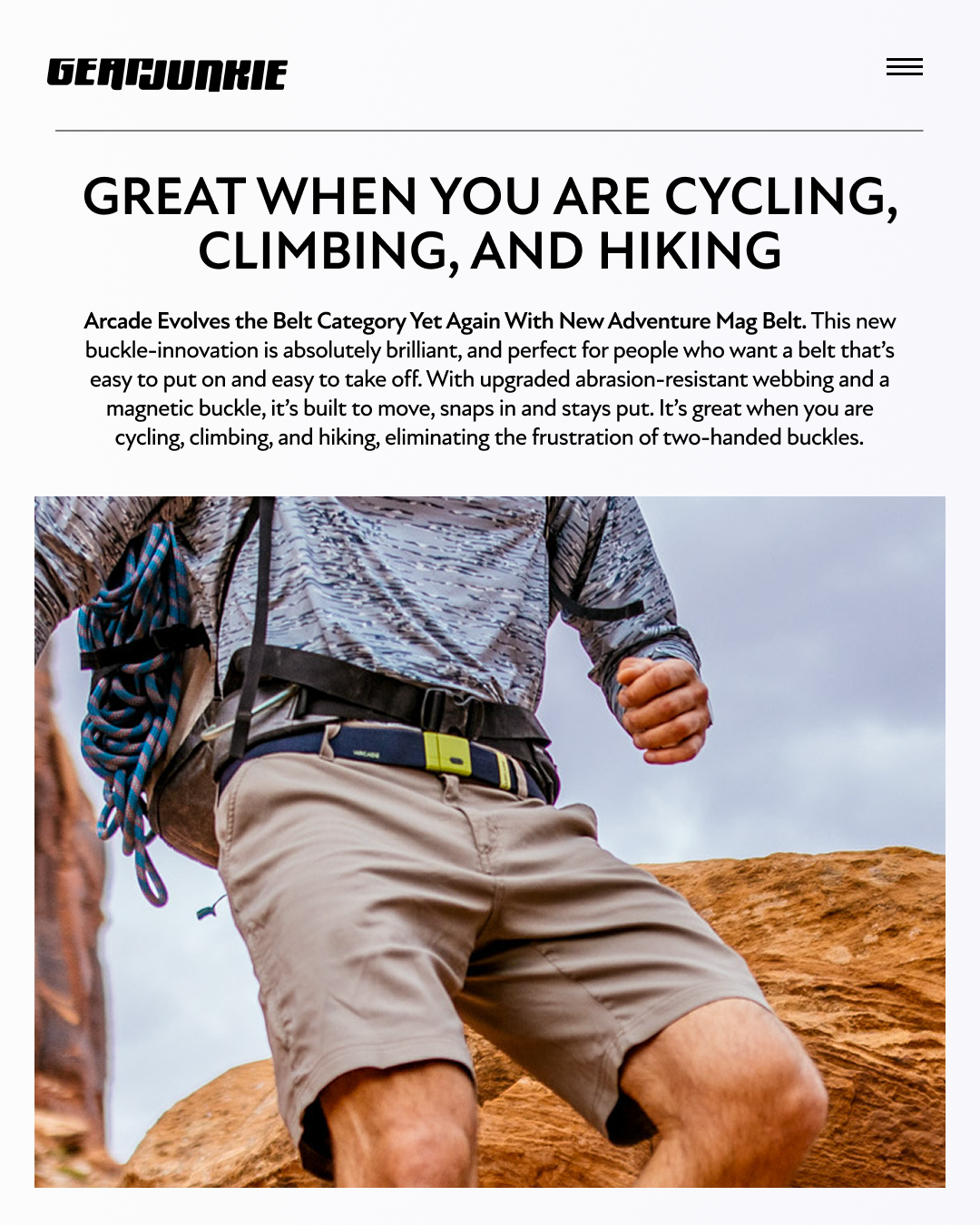 Arcade Belts Facebook ad