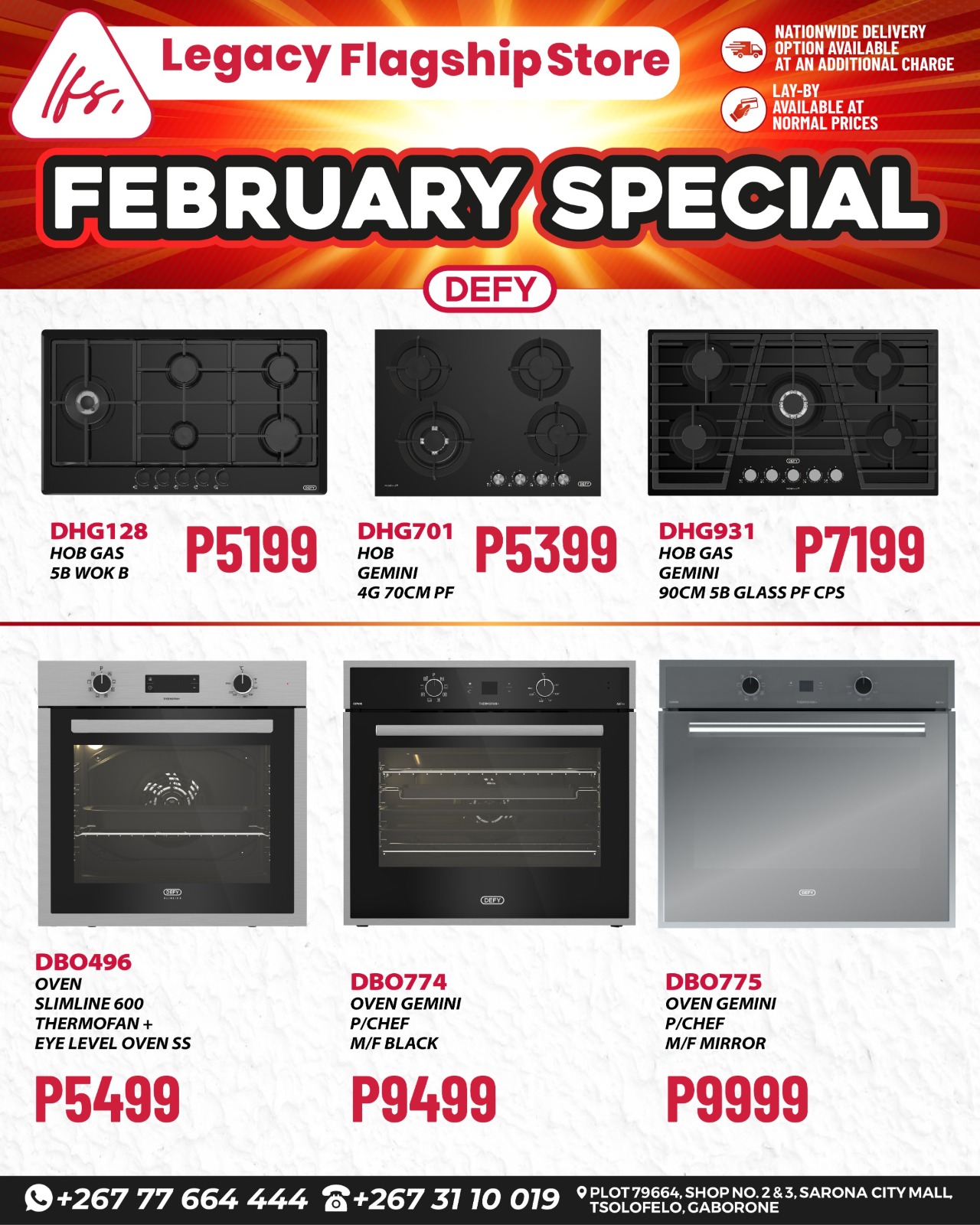 Legacy Flagship Store Facebook ad: Upgrade your kitchen with reliable Defy technology.