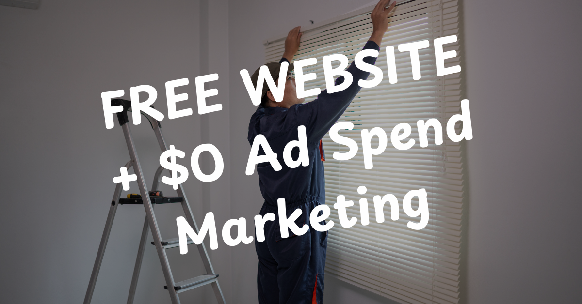 Rocket Local Marketing Facebook ad: FREE done-for-you website!