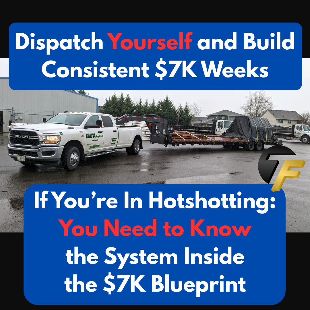 Tony’s Freight LLC Facebook ad: Take Control of Your Loads