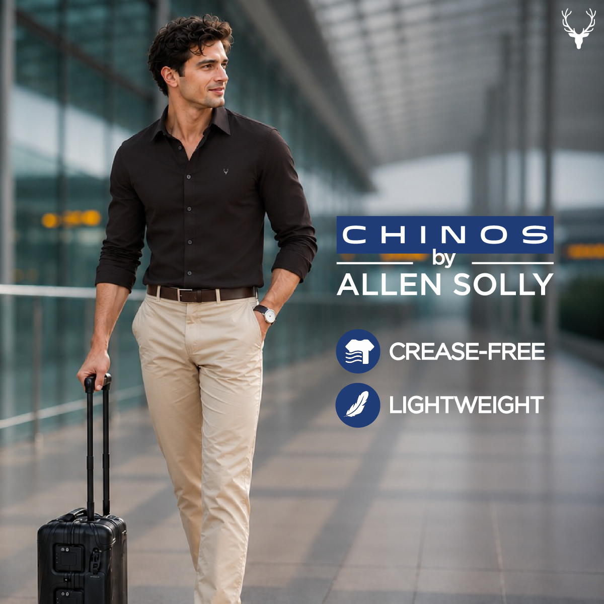 Allen Solly Facebook ad: Chinos That Keep Up.