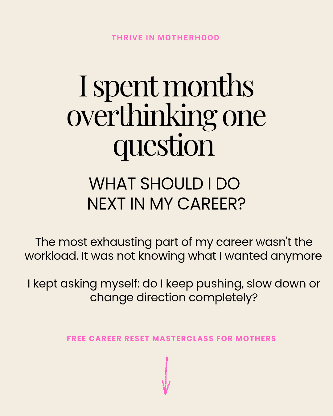 Thrive in Motherhood Facebook ad: How To Make The Right Career Move Without Sacrificing…