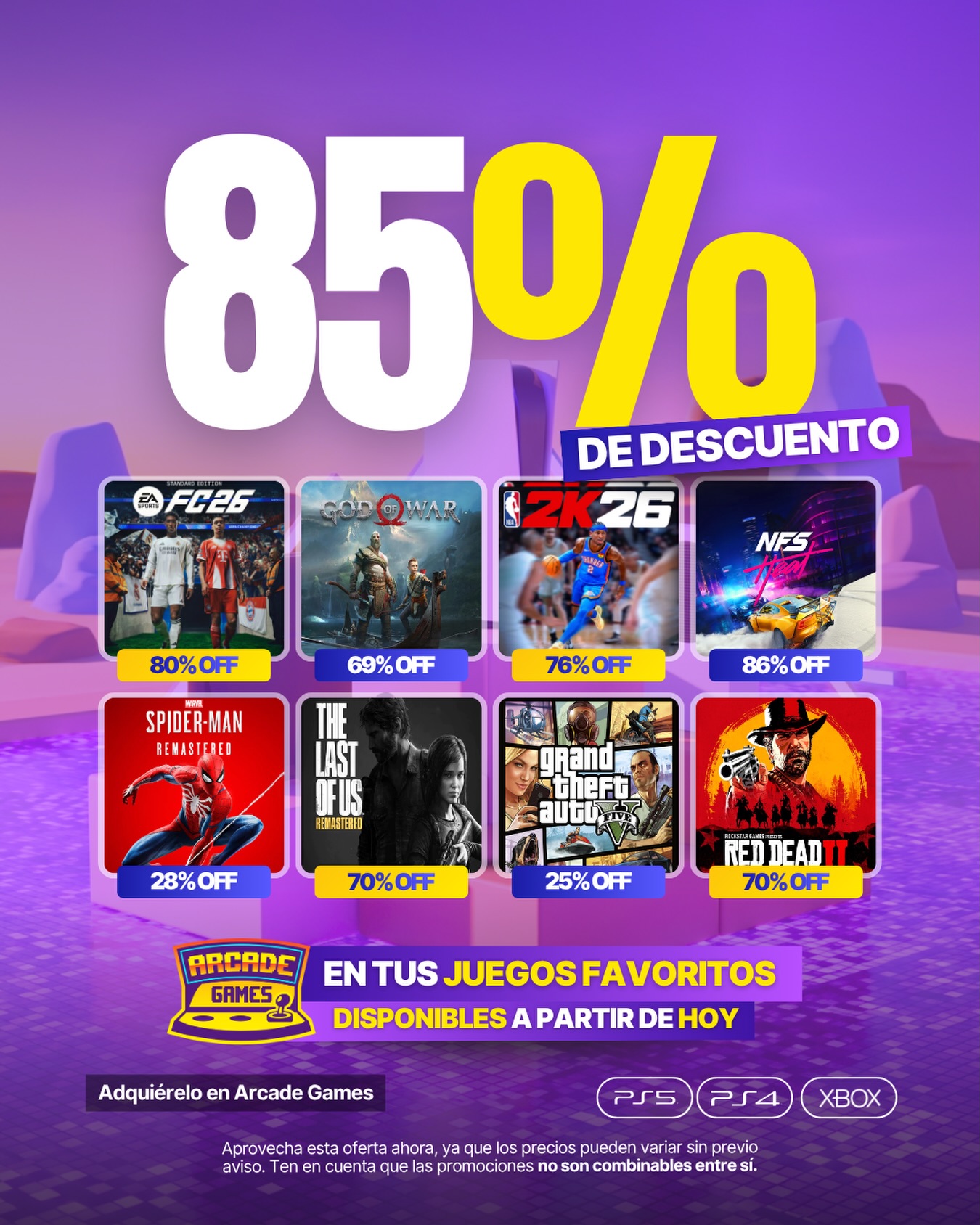 Arcade Games Facebook ad