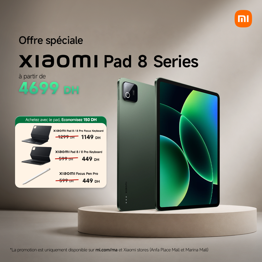 Xiaomi Morocco Facebook ad: Xiaomi Pad 8 Series