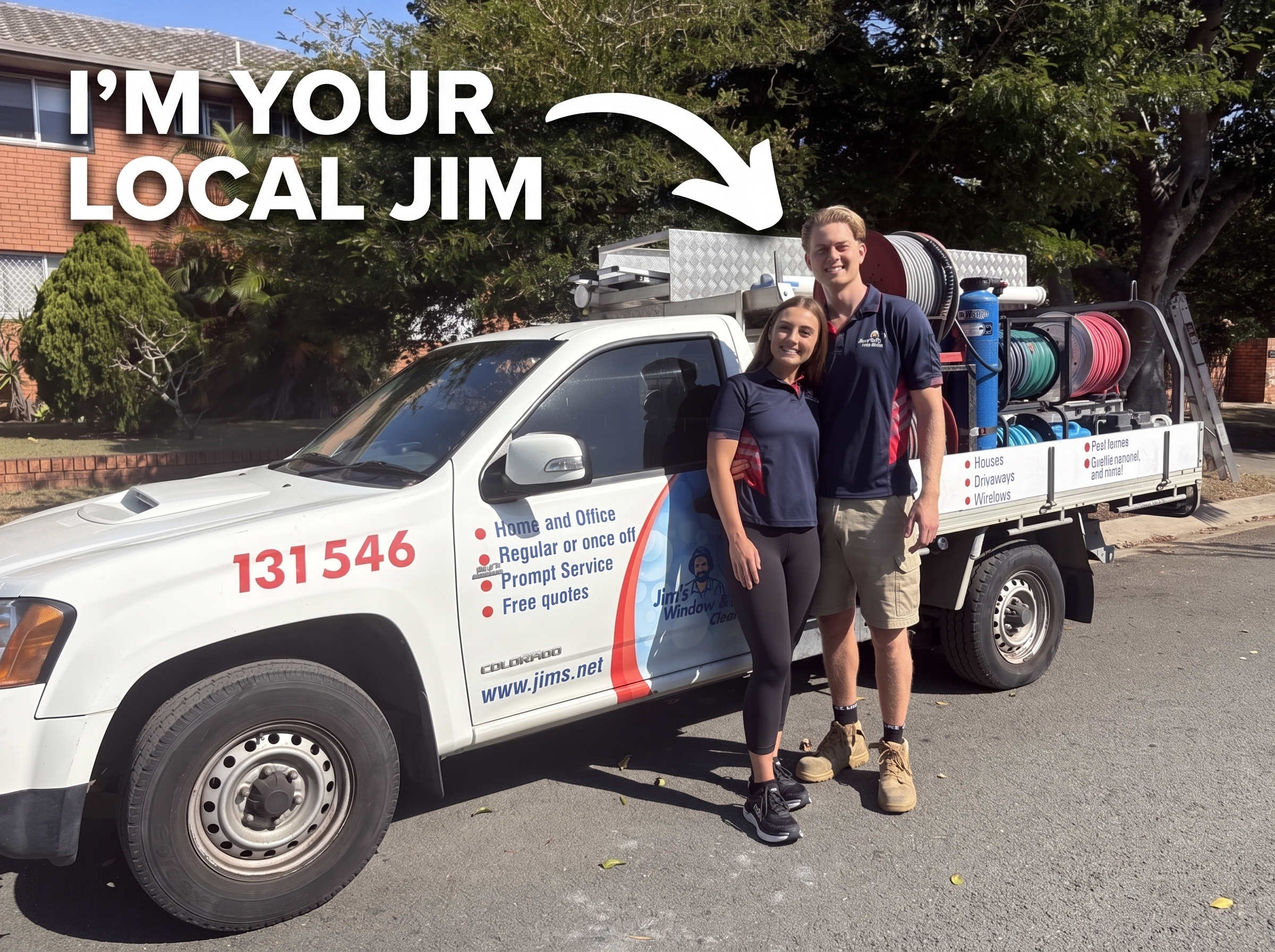 Jim's Window and Pressure Cleaning QLD Facebook ad