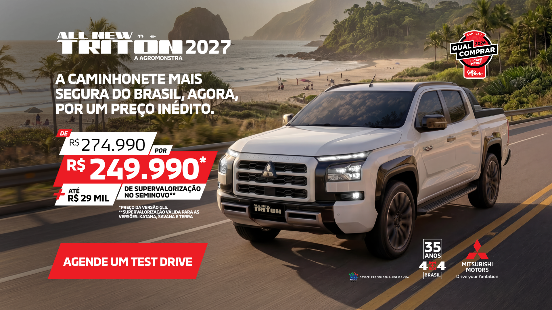 Mitsubishi Motors Brasil Facebook ad from Jul 3, 2026