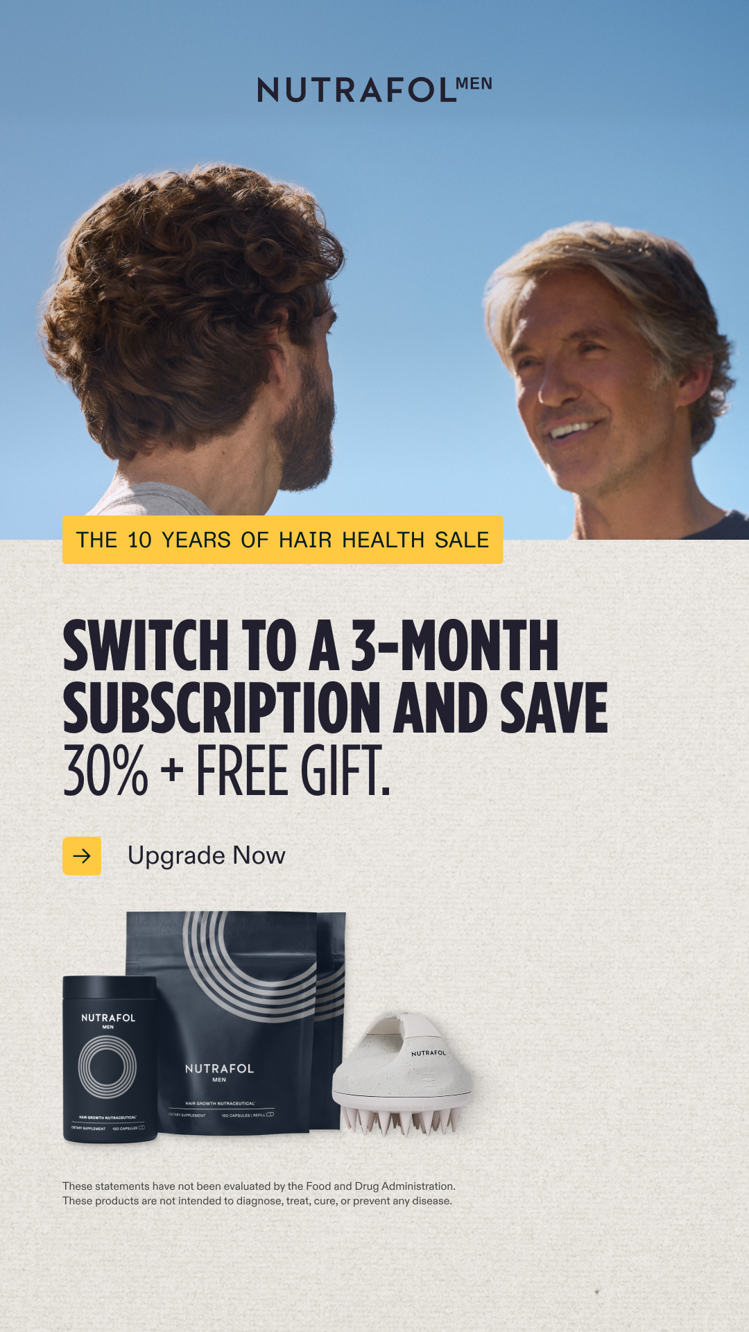 Nutrafol Men Facebook ad