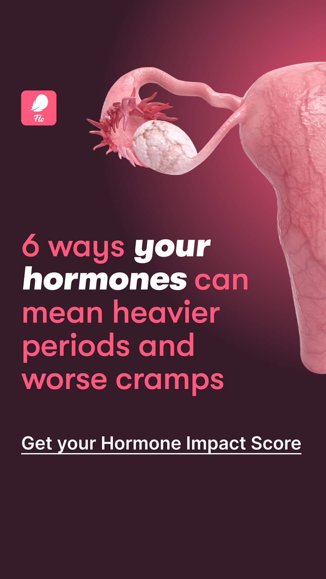 Flo Period Tracker App Facebook ad