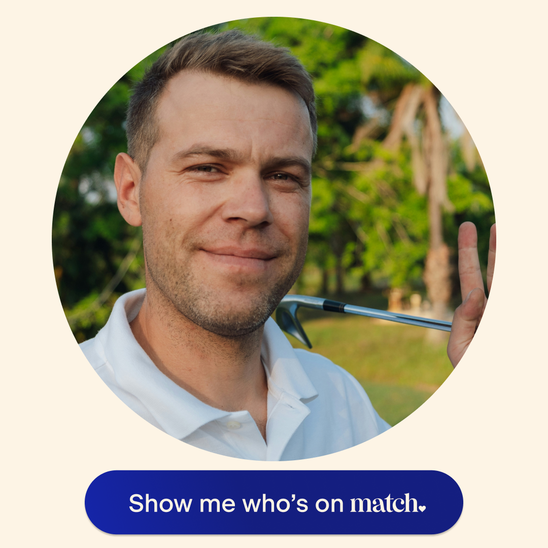 Match Facebook ad: Try Match.