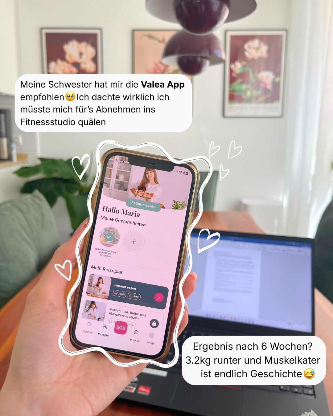 Valea - Abnehmen für Frauen Facebook ad: Nimm ab ohne Sport