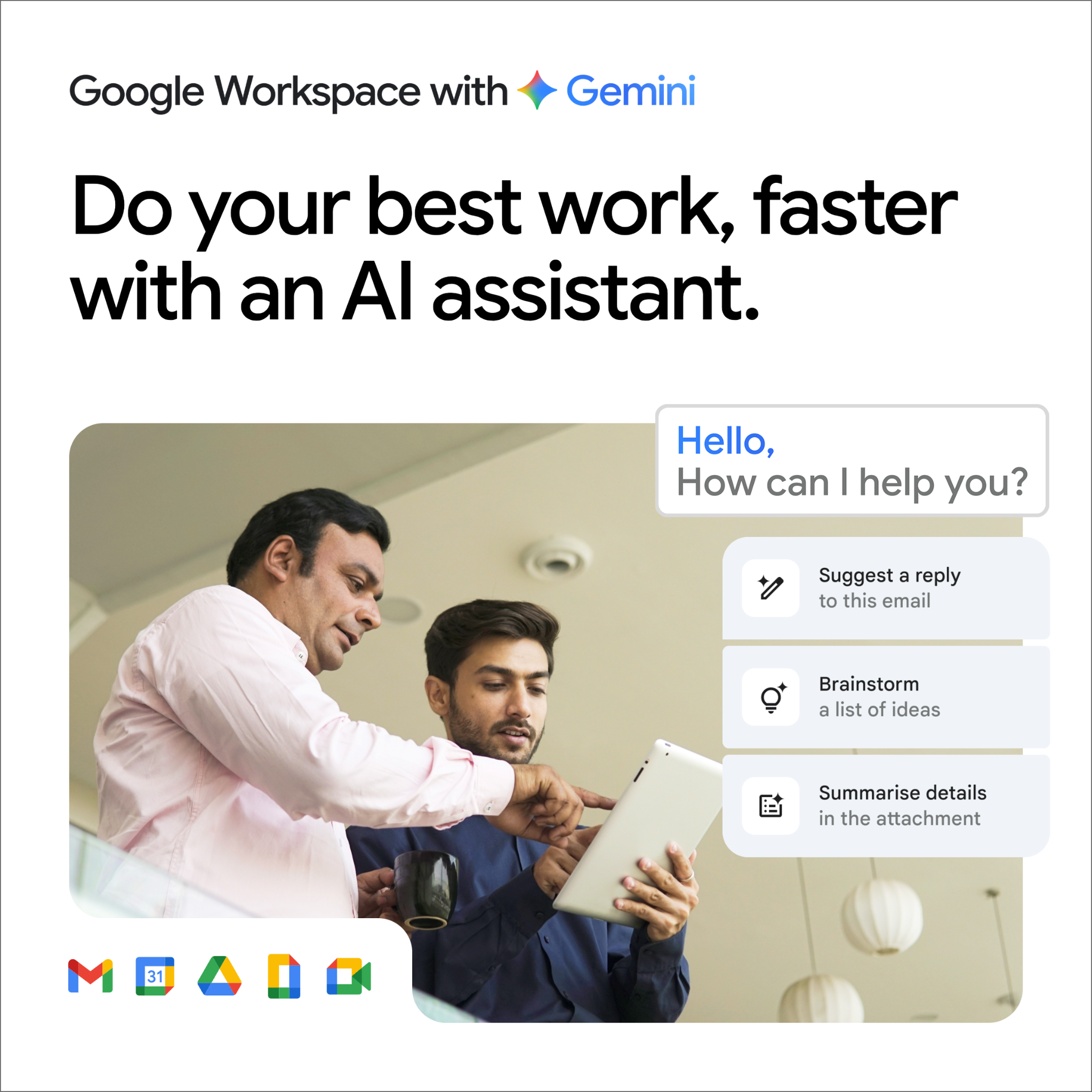 Google Workspace Facebook ad