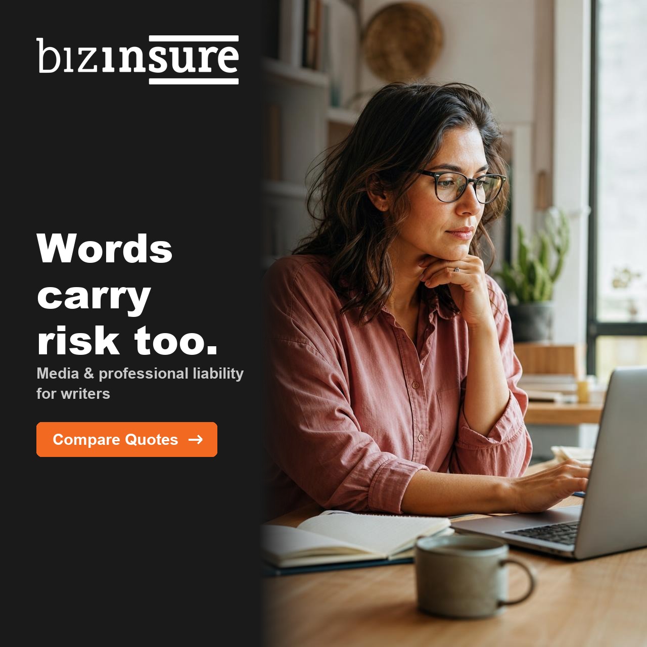 BizInsure Facebook ad: Protect what you publish