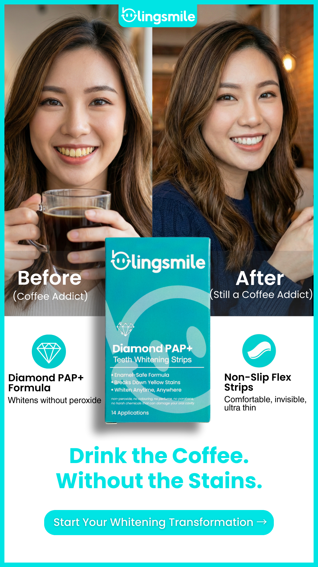 BlingSmile Facebook ad from Jan 23, 2026