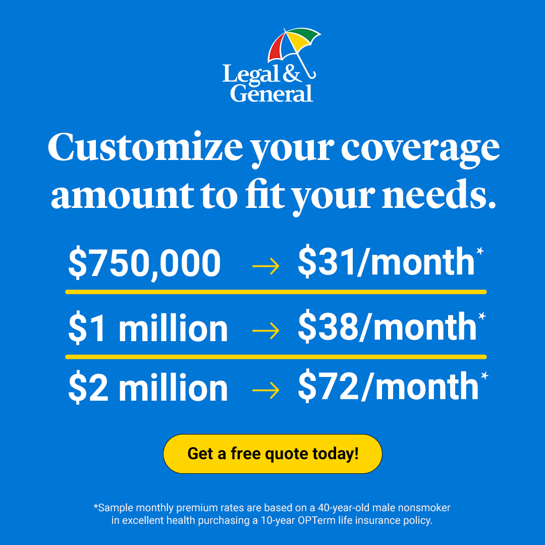 Legal & General America Facebook ad from Apr 3, 2025