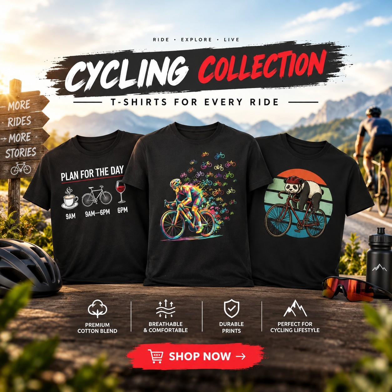Gearizon Outdoor Facebook ad: Pedal in Style