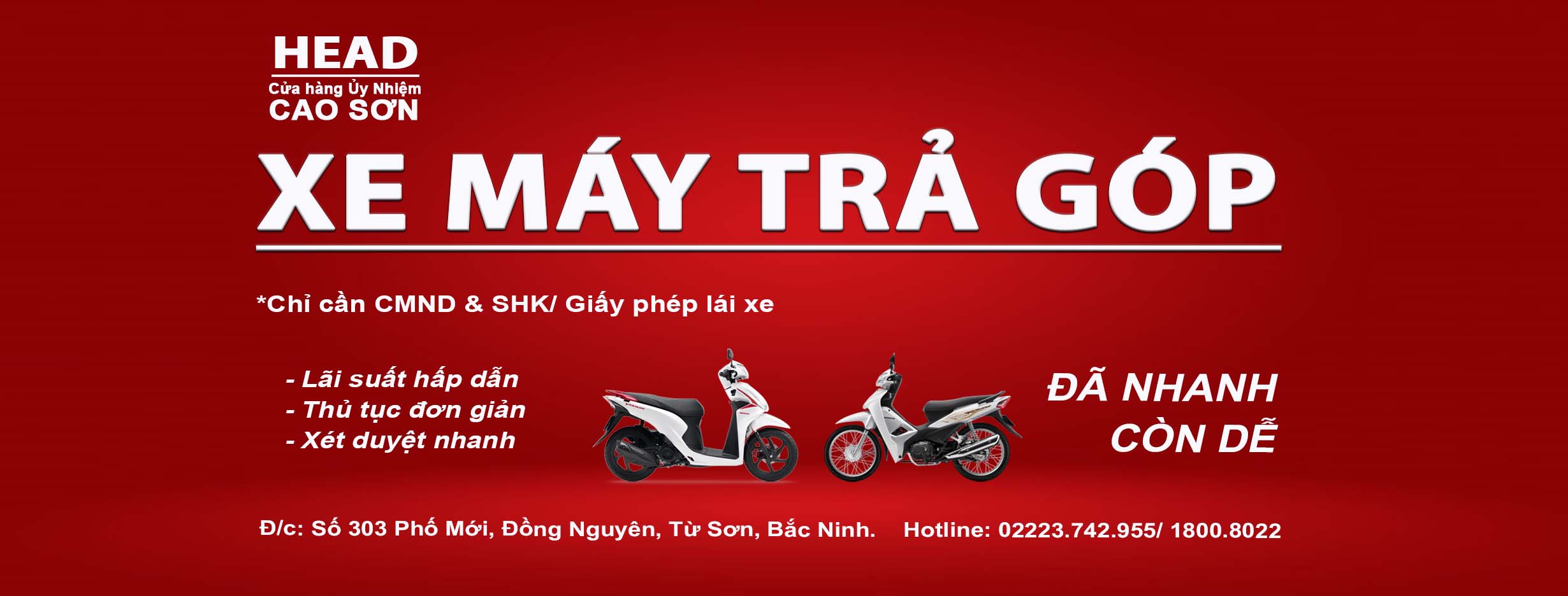 Xe máy Cao Sơn Facebook ad: Honda Cao Sơn