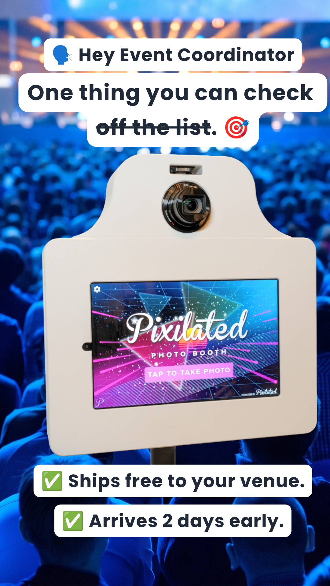 Pixilated Facebook ad