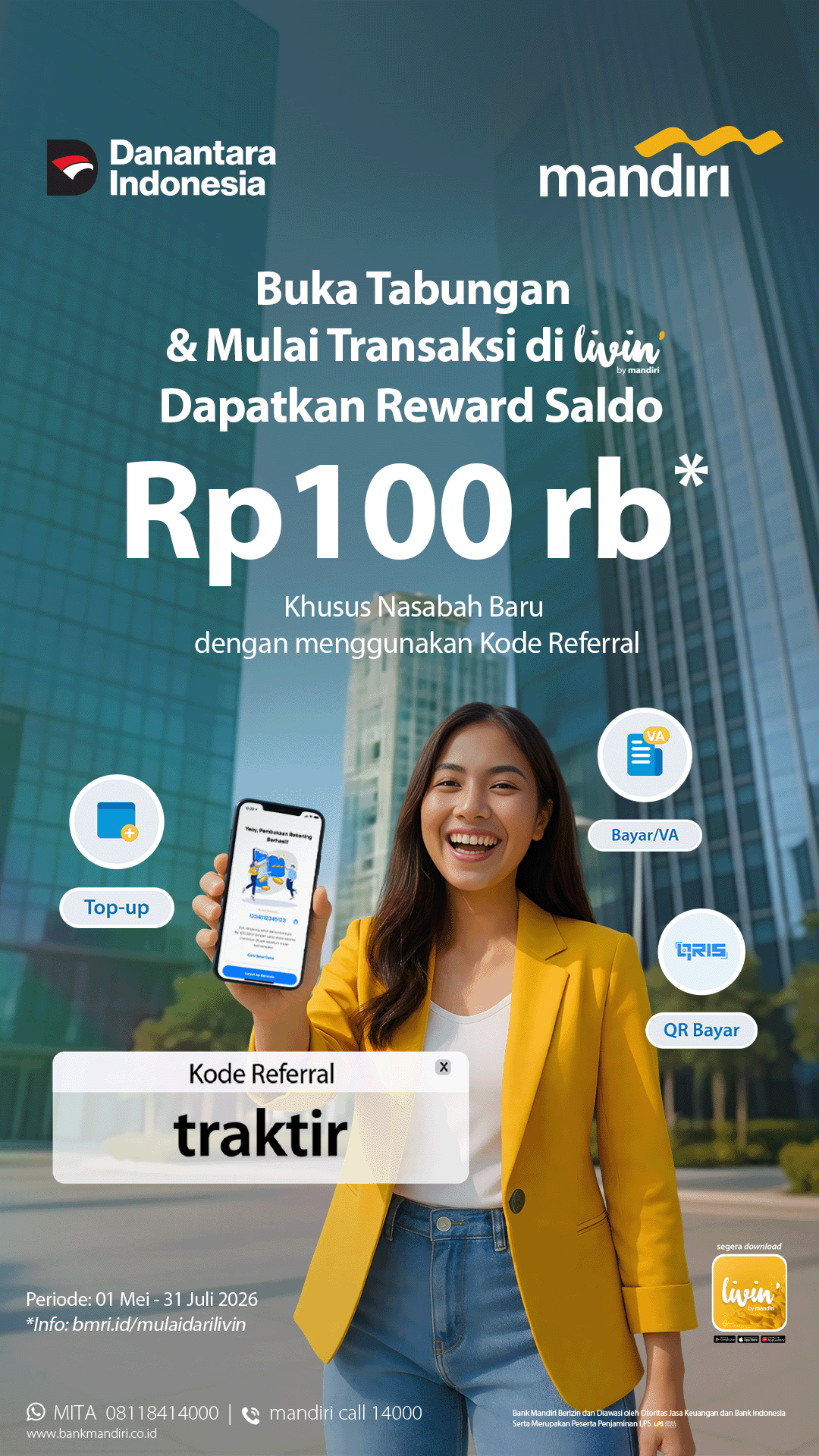 Bank Mandiri Facebook ad