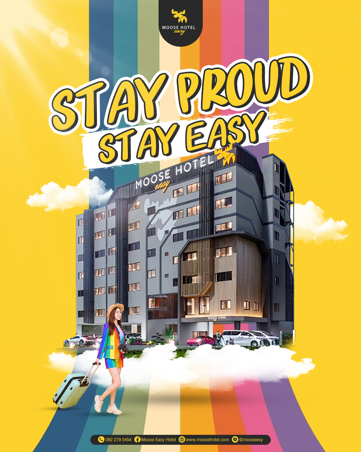 Moose EASY Hotel Facebook ad