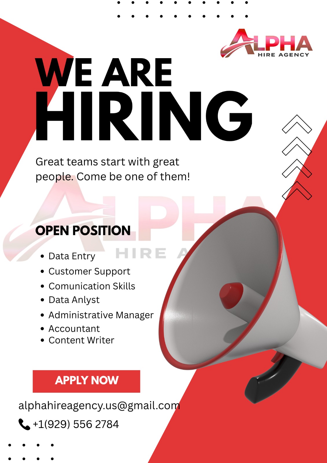 Alpha Hire Agency Facebook ad