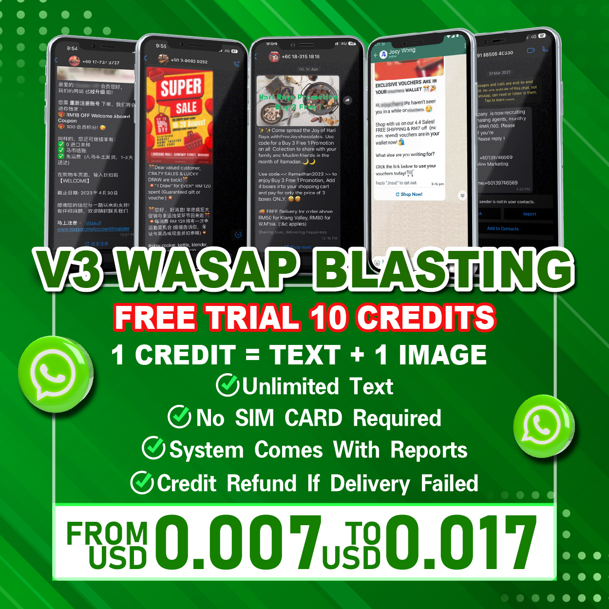 V3 Blasting Software Facebook ad