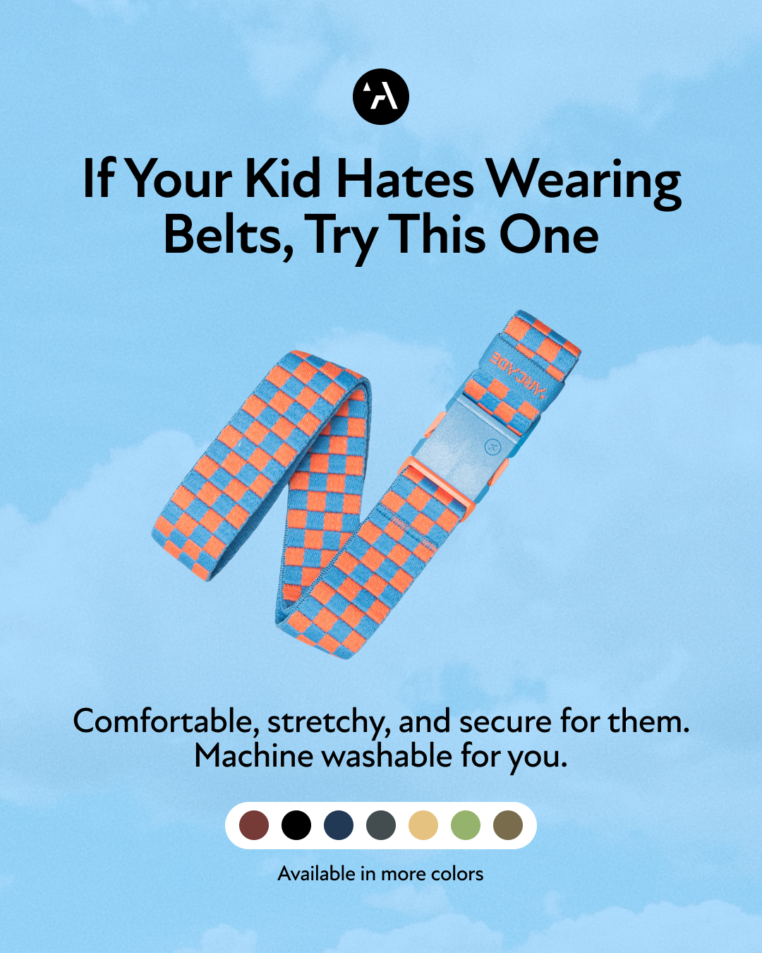 Arcade Belts Facebook ad