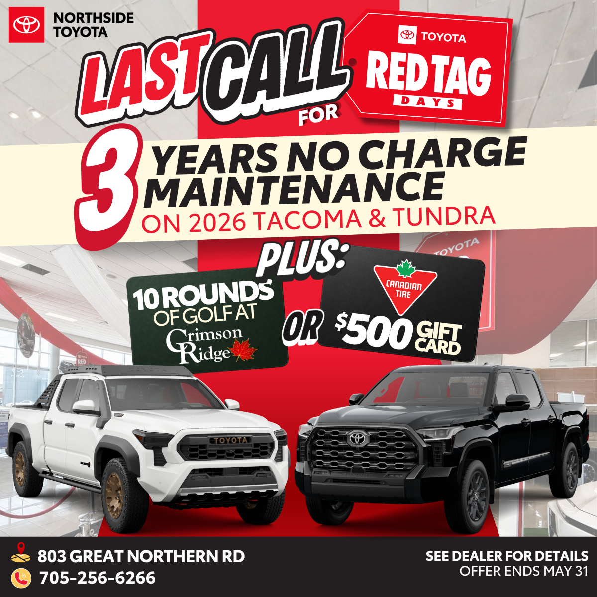 Northside Toyota SSM Facebook ad from May 8, 2026