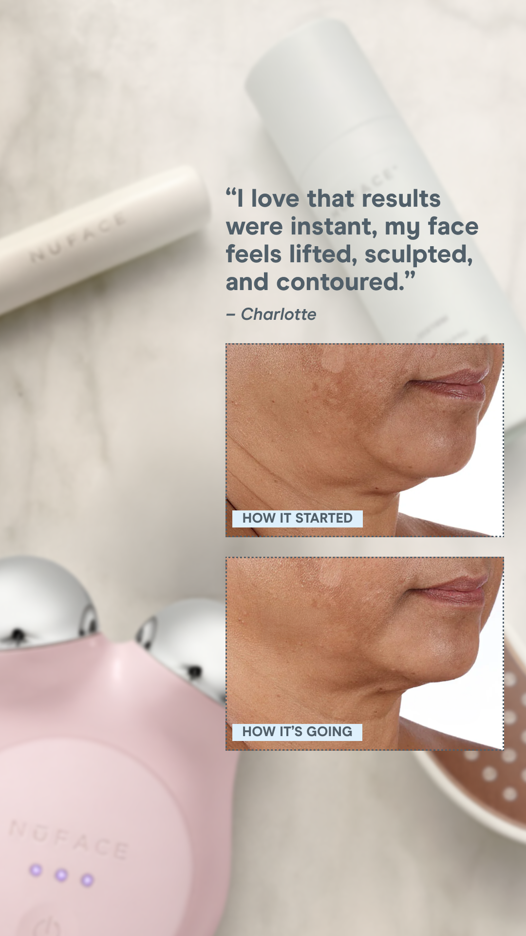 NuFACE Facebook ad
