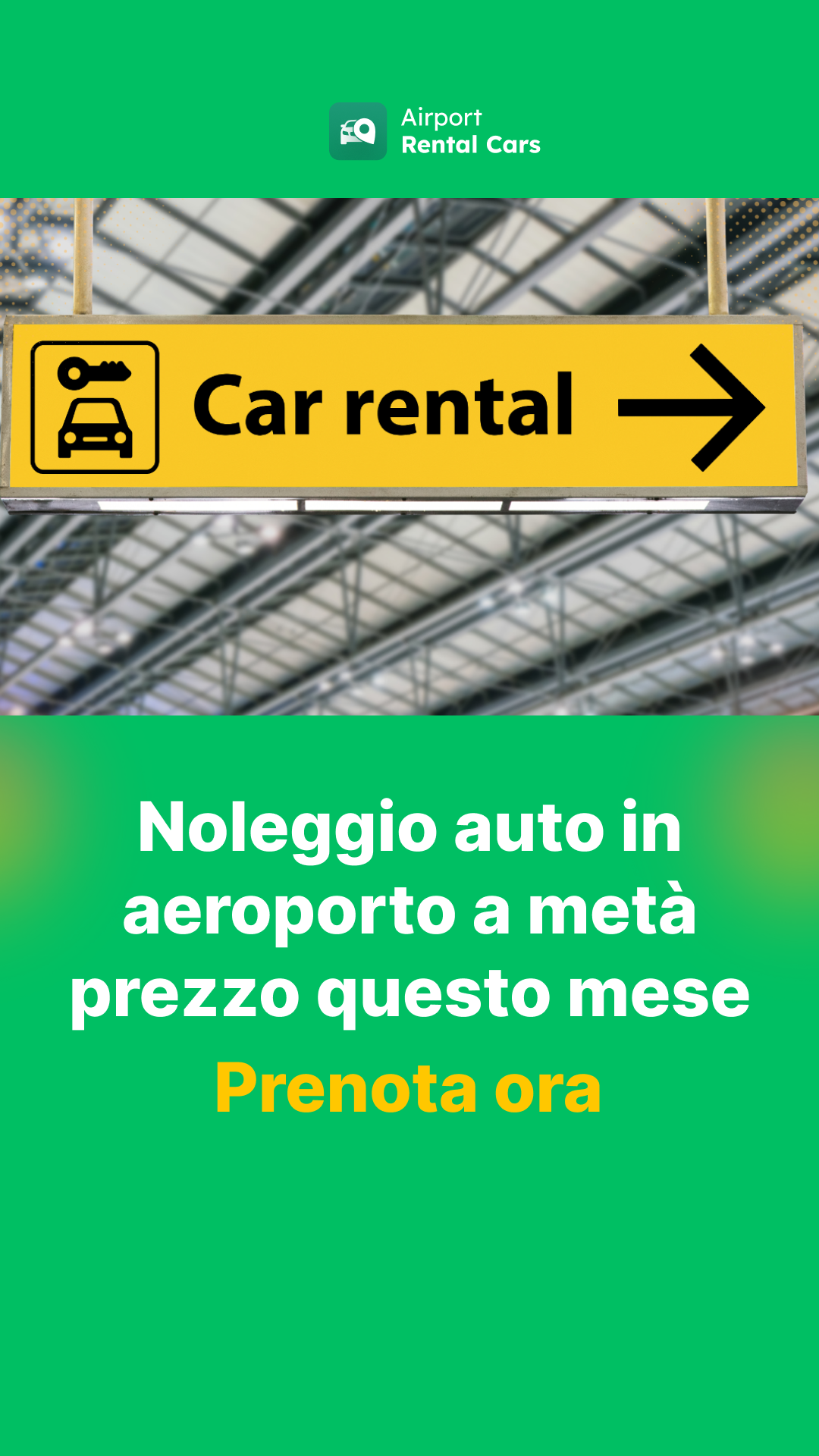 Airport Rentals・Rent a Car Facebook ad from Feb 25, 2026