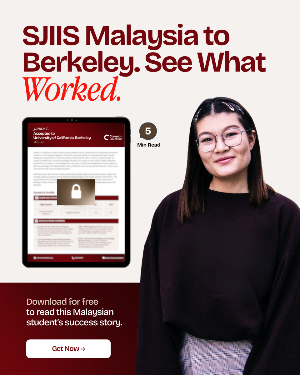 Crimson Education Facebook ad