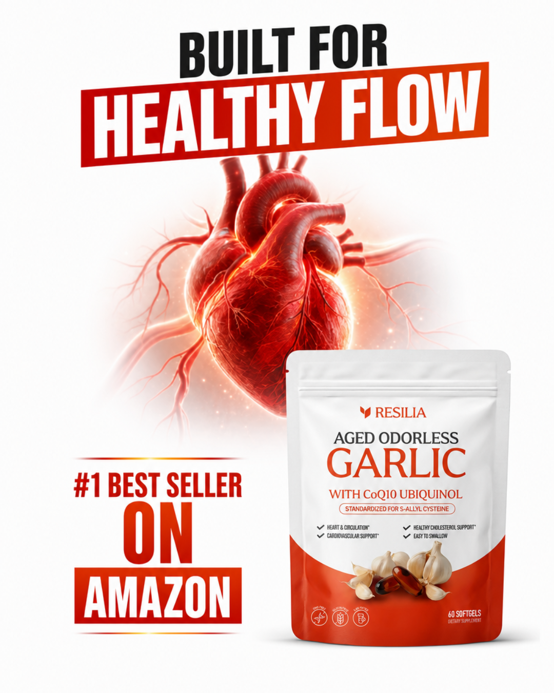 Circulatory Health Report Facebook ad: Explore the Power of Aged Garlic Today!