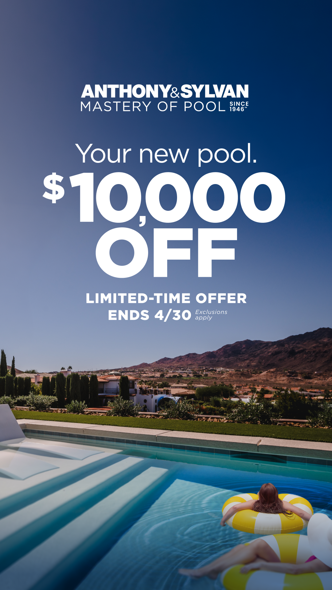 Anthony & Sylvan Pools Facebook ad