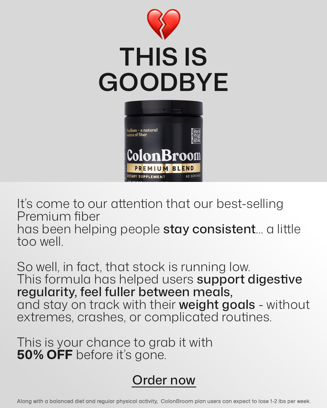 ColonBroom Facebook ad