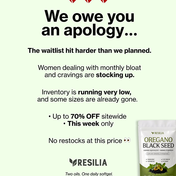 TryResilia Facebook ad