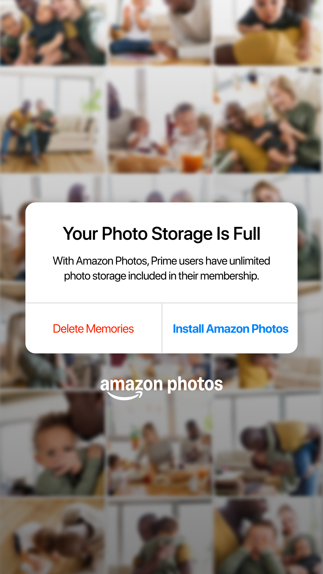 Amazon Photos Facebook ad