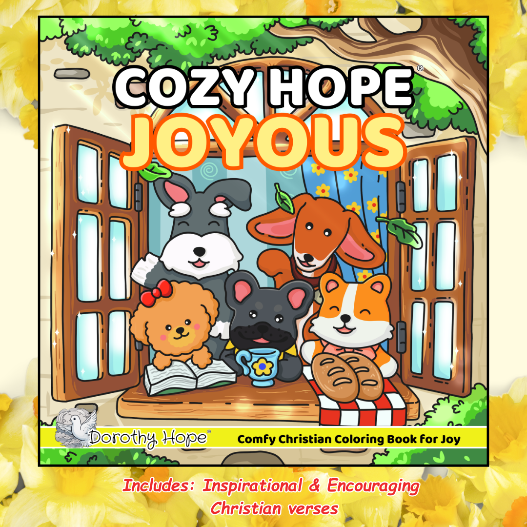 Dorothyhopebooks Facebook ad: TRANSFORM ANXIETY INTO JOY THROUGH COLORING