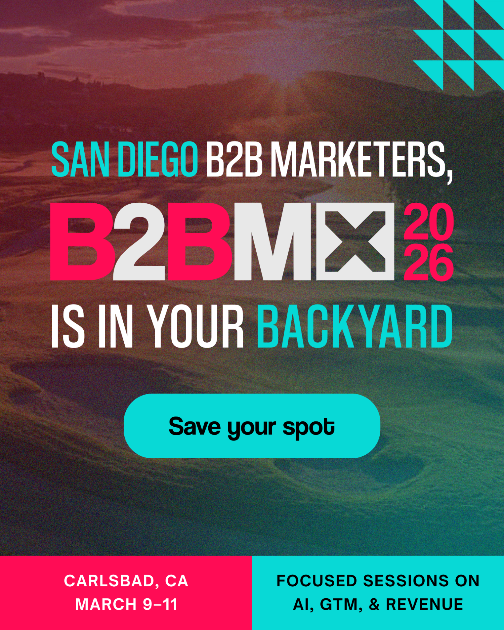 B2B Marketing Exchange Facebook ad: B2BMX 2026 | Carlsbad, March 9-11