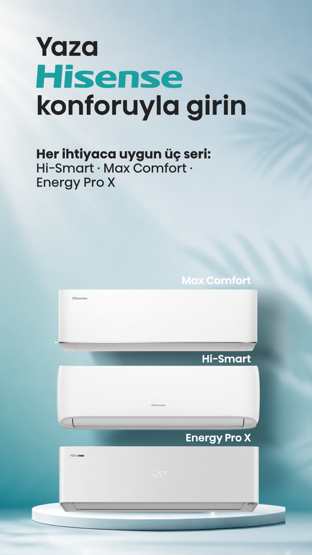 Hisense Türkiye Facebook ad: Her evin konfor ihtiyacı farklıdır.