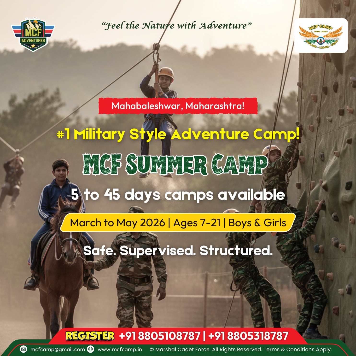 MCF Adventure Summer Camp Facebook ad from Feb 25, 2026