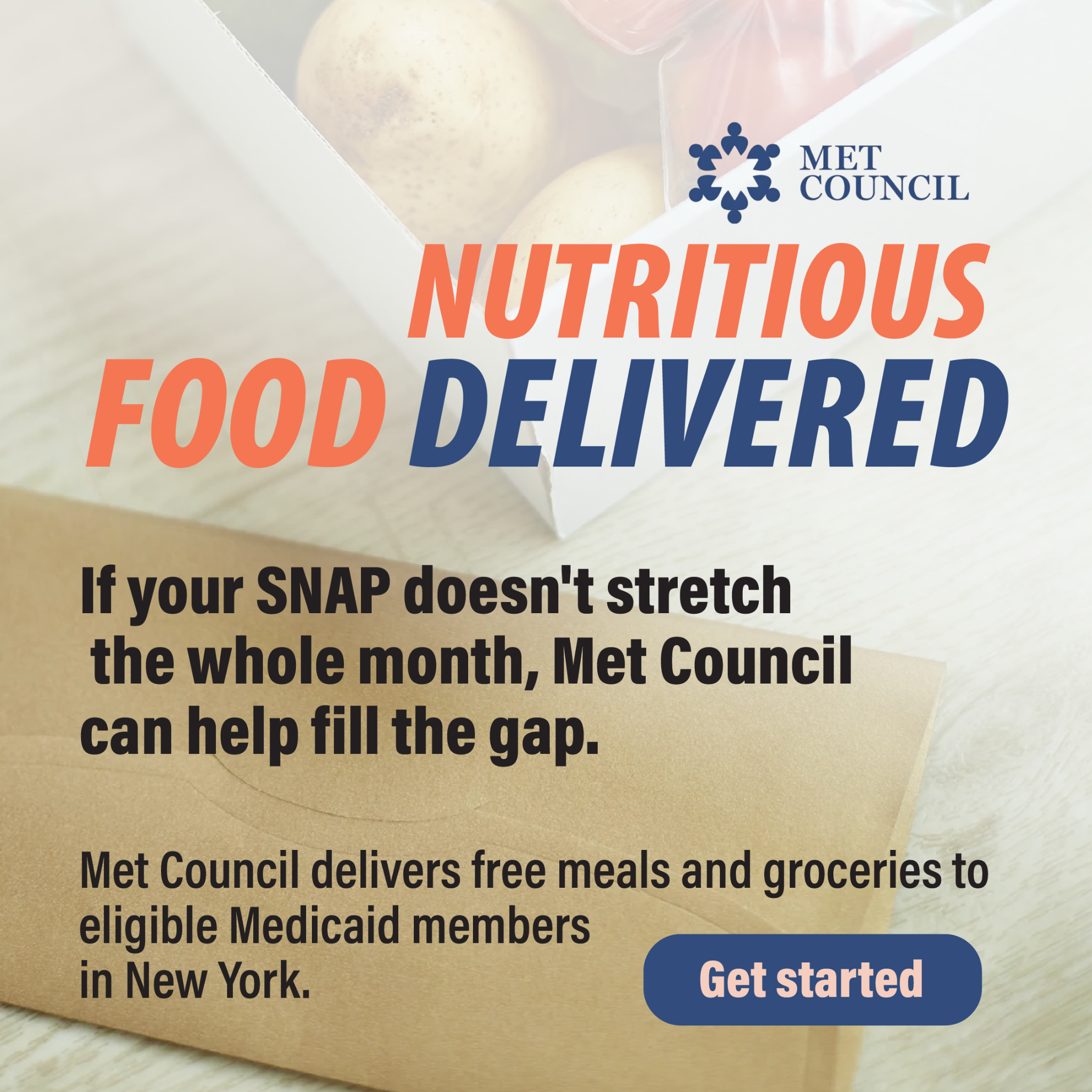 Met Council Facebook ad: The Medicaid food benefit most NY members never hear about